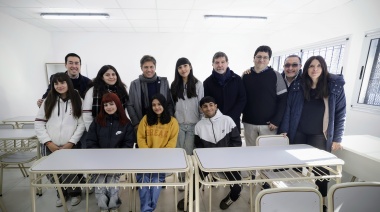 Nardini y Kicillof inauguraron nuevas aulas en una escuela de Los Polvorines