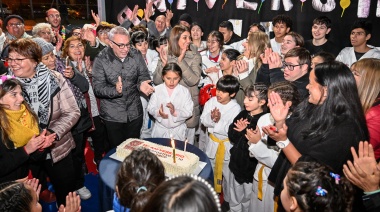 Julio Zamora celebró junto a la comunidad el 15° aniversario del Polideportivo General Pacheco