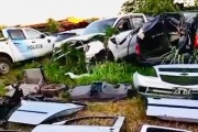 La Policía de Malvinas Argentinas desbarata un desarmadero de autos