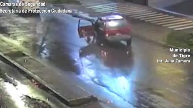 Las cámaras del COT registraron un impactante accidente de tránsito en Don Torcuato