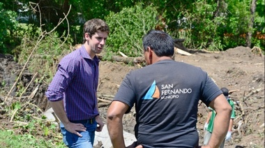 San Fernando realiza una importante obra hidráulica en el predio donde se construirá el Poli N° 10