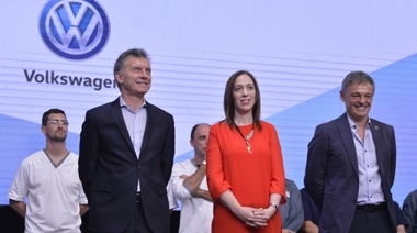 Vidal acompañó a Macri en un acto de anuncio de inversiones de la empresa Volkswagen
