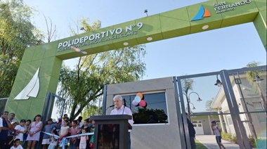 Andreotti inauguró el Polideportivo N° 9 de San Fernando