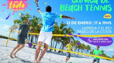 Clínica de Beach Tennis en el Paseo de la Costa