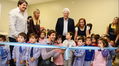 Andreotti inauguró la restauración del Jardín Maternal ‘Don Mariano’