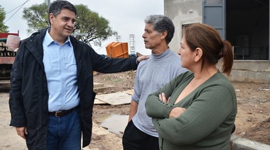 Jorge Macri recorrió la estación de bombeo y la nueva red vial del barrio El Ceibo
