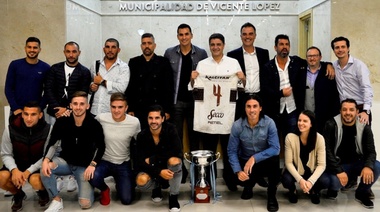 Jorge Macri recibió al plantel del flamante Platense campeón