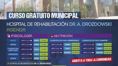 Cursos gratuitos en el  Hospital de Rehabilitación Dr. A. Drozdowski