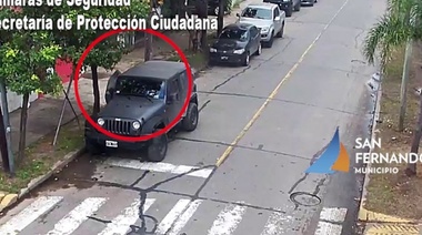 Gracias a las cámaras, un hombre fue detenido por robar un auto