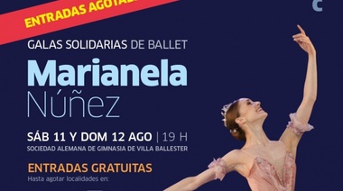 Localidades agotadas para las galas solidarias de Marianela Núñez