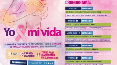 Malvinas Argentinas impulsa una campaña contra el cáncer de mama y cuello uterino