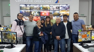 Vecinos del barrio Crisol visitaron el Centro de Operaciones de San Fernando