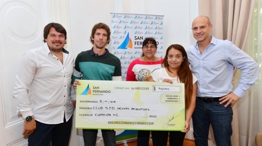 San Fernando entregó una ayuda económica al Club Malvinas Argentinas