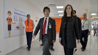 Vidal visitó la nueva terminal de vuelos internacionales de El Palomar