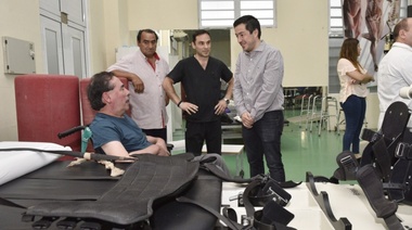 Leo Nardini visitó el Hospital de Rehabilitación “Dr. Arnoldo Drozdowski”
