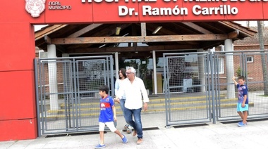 Julio Zamora y su equipo supervisaron la atención del Hospital Oftalmológico de Tigre