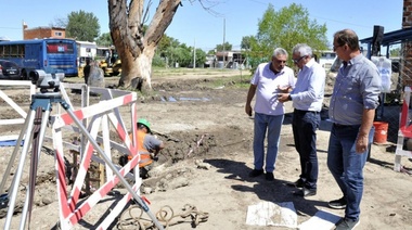 Avanzan las obras de mejoramiento urbano en el barrio El Ahorcado