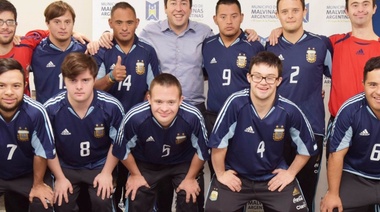 Nardini recibió a la Selección Argentina de Síndrome de Down