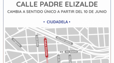 La calle Padre Elizalde tendrá sentido único