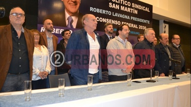 Se lanzó la Mesa político - sindical de San Martín "Lavagna presidente"
