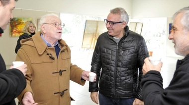 Julio Zamora y Pepe Soriano visitaron el cine teatro municipal de Benavídez