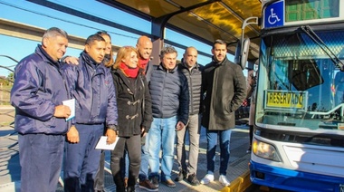 López Medrano participó de las pruebas del Metrobus Ruta 8 en San Martín