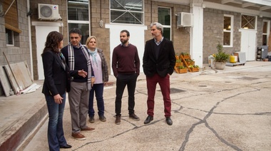 Jorge Macri y la ministra Stanley, en el avance de las obras en el Polo Educativo Laboral de Vicente López