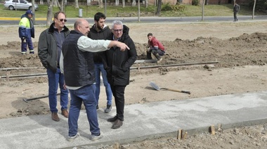 El Municipio construye una nueva senda aeróbica en Benavídez