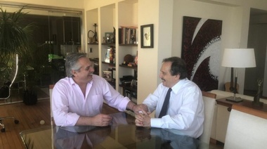 Alberto Fernández con Ricardo Alfonsín: “Hablamos sobre la necesidad de hacer el esfuerzo conjunto para sacar el país adelante”