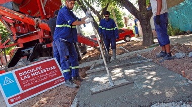 Tigre construye nuevas veredas en distintos puntos del distrito