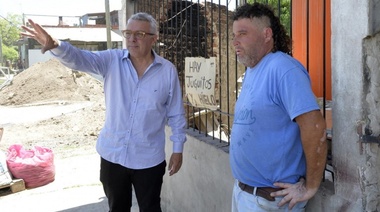 Julio Zamora supervisó nuevas obras en Don Torcuato