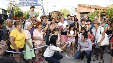 Leo Nardini inauguró 17 cuadras de nuevos pavimentos