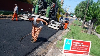El Municipio continúa con su plan de asfalto en Don Torcuato