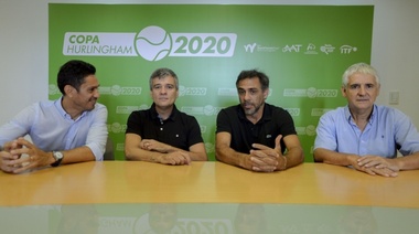 Juan Zabaleta presentó la Copa Hurlingham de Tenis junto a Mariano Zabaleta y Martín Vassallo Argüello