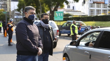 Jorge Macri supervisó controles de tránsito en Vicente López