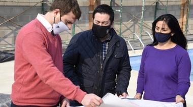Nardini visitó el polideportivo de Ing. Pablo Nogués