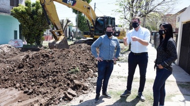 Nardini visitó la obra de la calle Payró