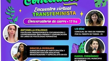 La Casa Feminista de Tres de Febrero realizará el sábado un encuentro virtual transfeminista