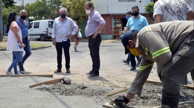 Julio Zamora monitoreó trabajos de mantenimiento urbano en Benavídez, General Pacheco y El Talar