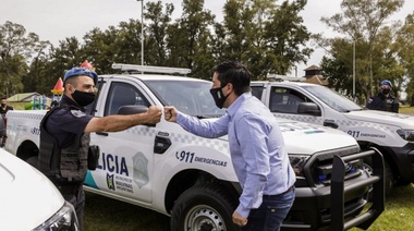 Plan de Seguridad en Malvinas Argentinas: Leo Nardini presentó 20 nuevos patrulleros