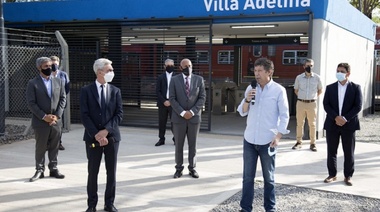 Meoni y Posse inauguraron la estación Villa Adelina