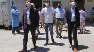 Ghi y Cabandié visitaron la planta de residuos patológicos del hospital Posadas