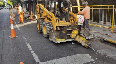 Continúa la reducción de calzada por reparación de pavimentos y veredas