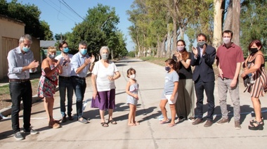 Zabaleta y Katopodis inauguraron obras de pavimentación en Hurlingham