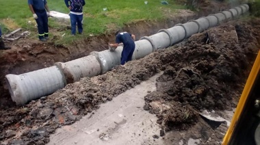 Con inversión municipal, avanza una nueva obra hidráulica en General Pacheco