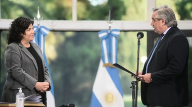 El Presidente le tomó juramento a Carla Vizzotti como ministra de Salud