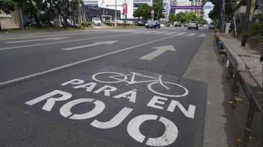Demarcación vial para uso responsable de bicicletas