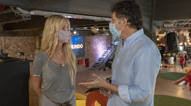 Posse visitó el nuevo espacio creativo de Cris Morena en Martínez