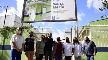 Nardini visitó la obra del centro de salud Santa María