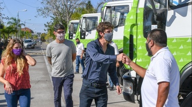 Juan Andreotti presentó camiones compactadores para el cuidado del espacio público y el medio ambiente